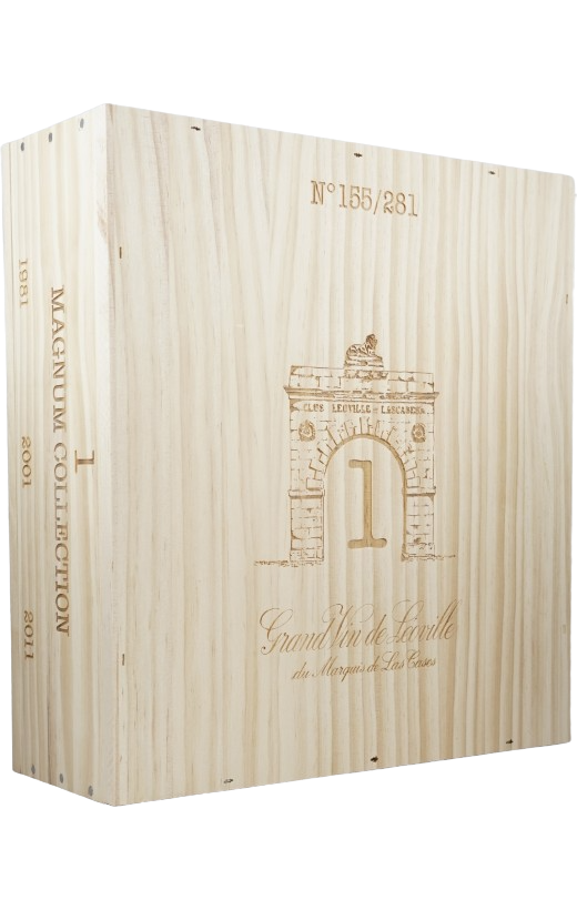 Château Léoville Las Cases 1981, 2001 & 2011 | 3er-MG Holzkiste